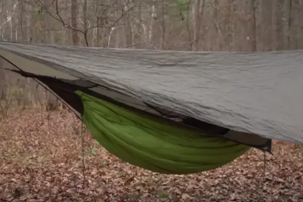 creative way to hang a hammock